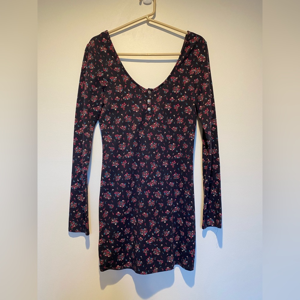 Roxy Floral Body-con Dress, Size Med